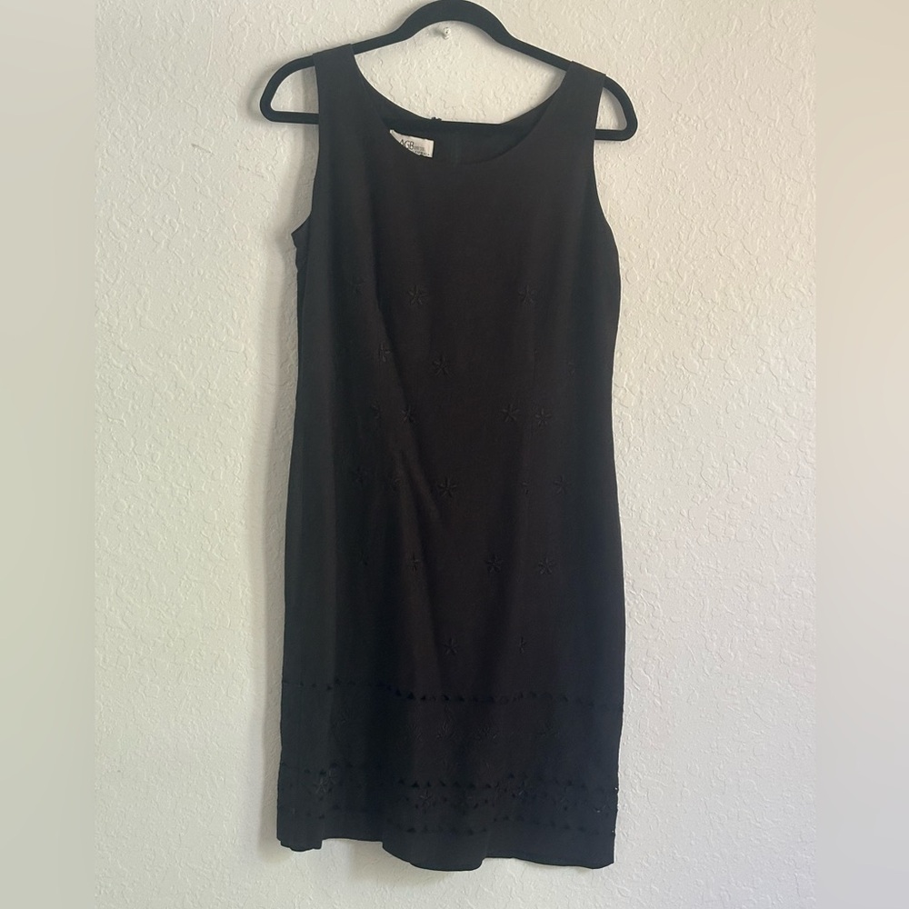 Byer California Black Flower Sleeveless Dress